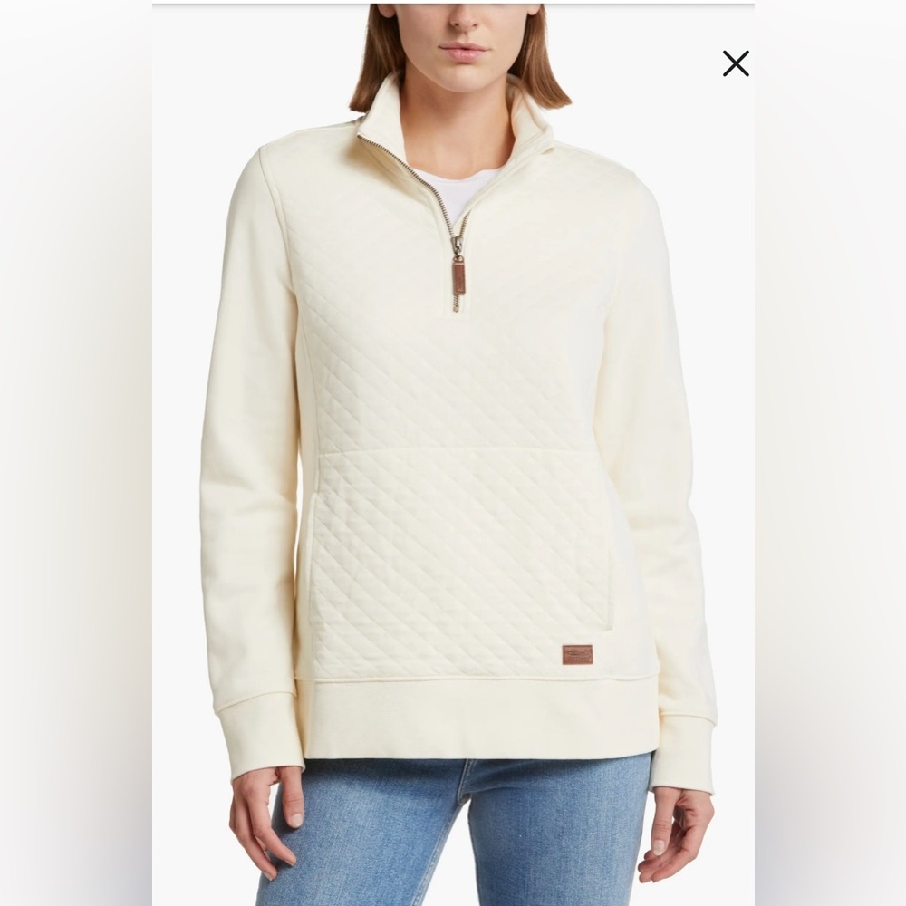 L.L. Bean Quilted Quarter Zip Pullover
Size XS petite